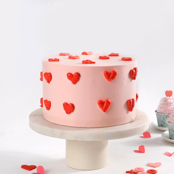 Yellow Lilies Bouquet with Love You Forever Cake