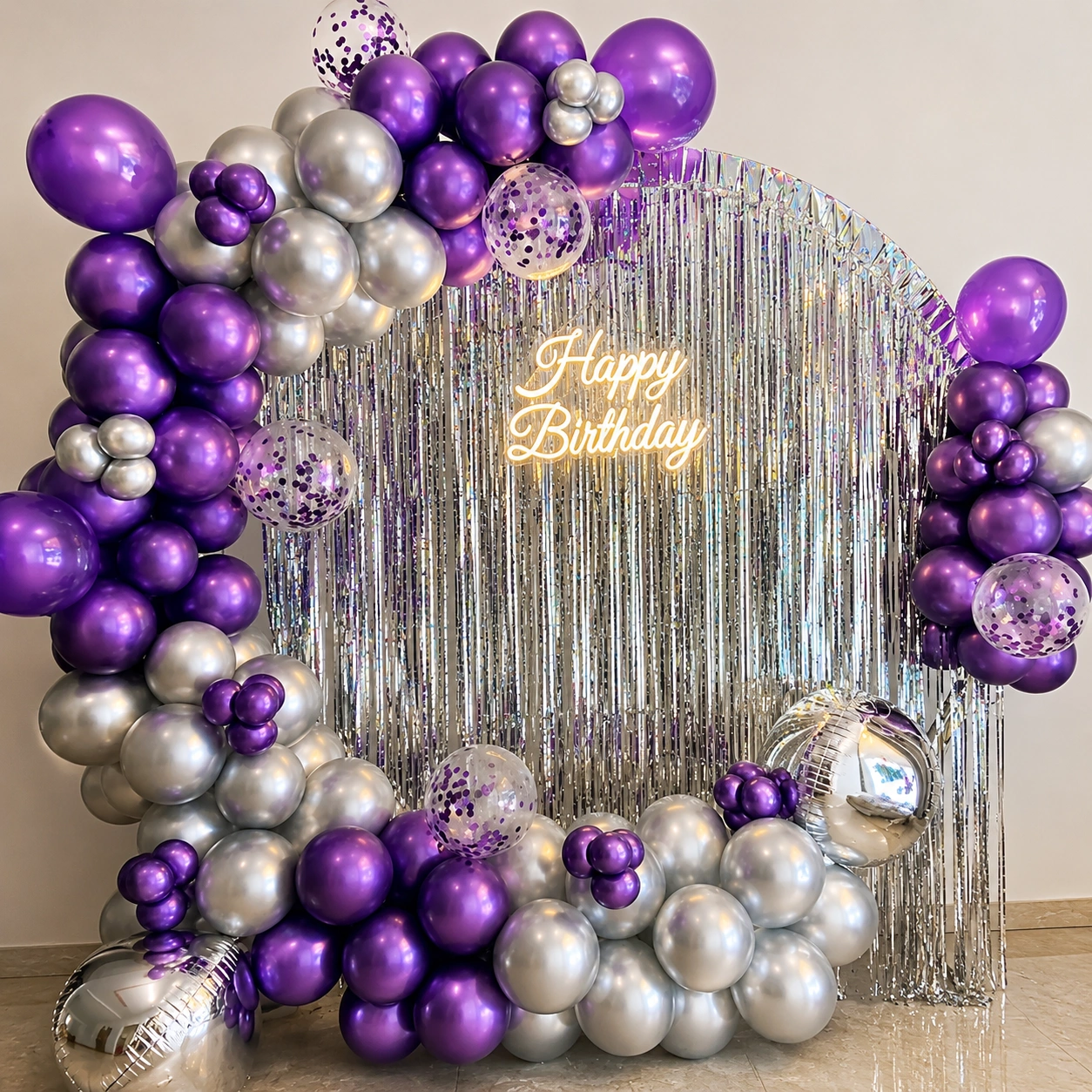 Neon Birthday Decoration