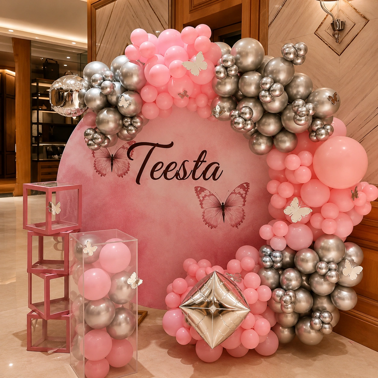 Pink and Silver Theme