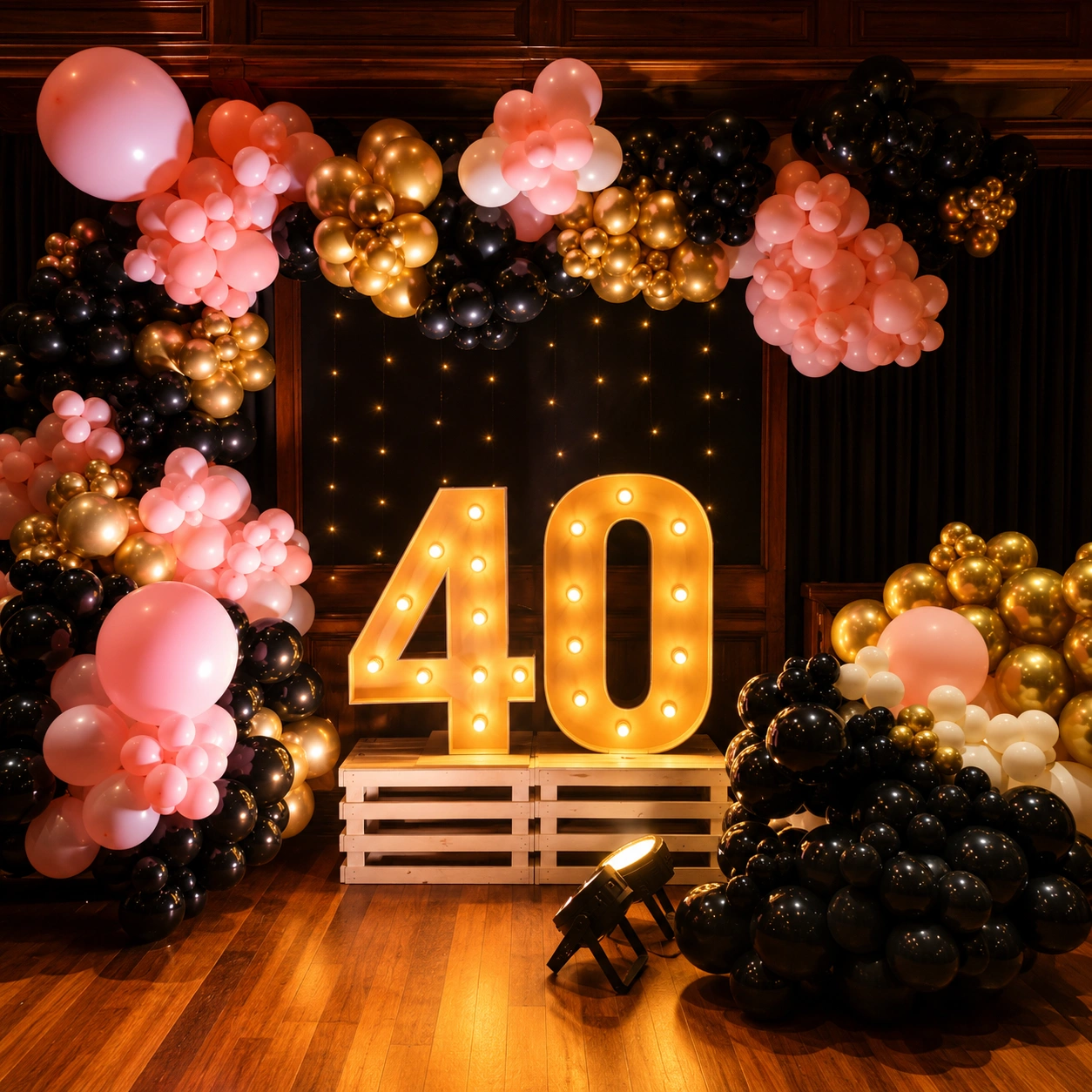 40th Premium Birthday Decoration