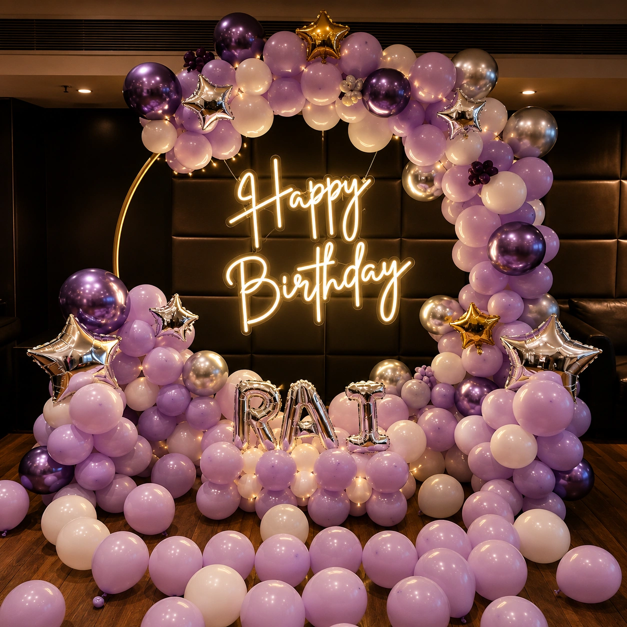 Purple Pastel Ring Decoration