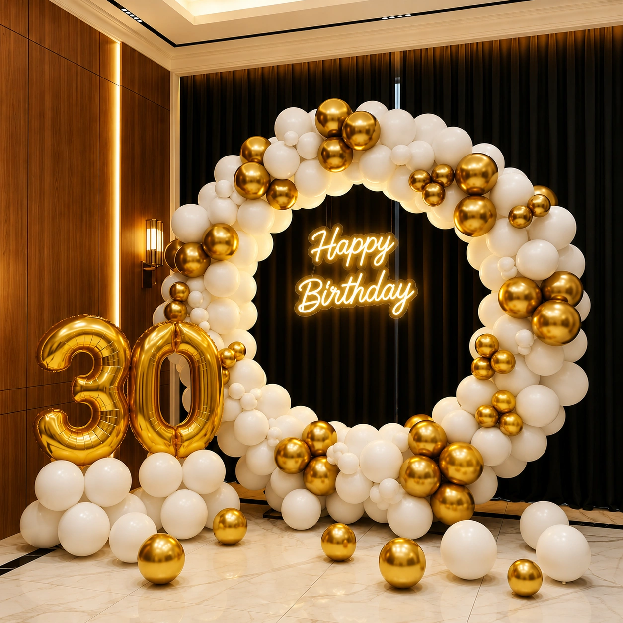 Trendy Birthday Ring Balloon Decor