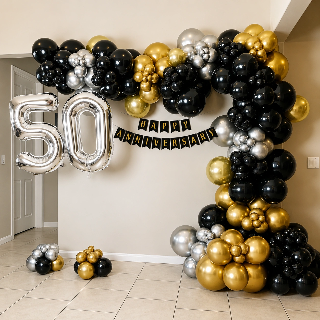 50th Anniversary Balloon Arch