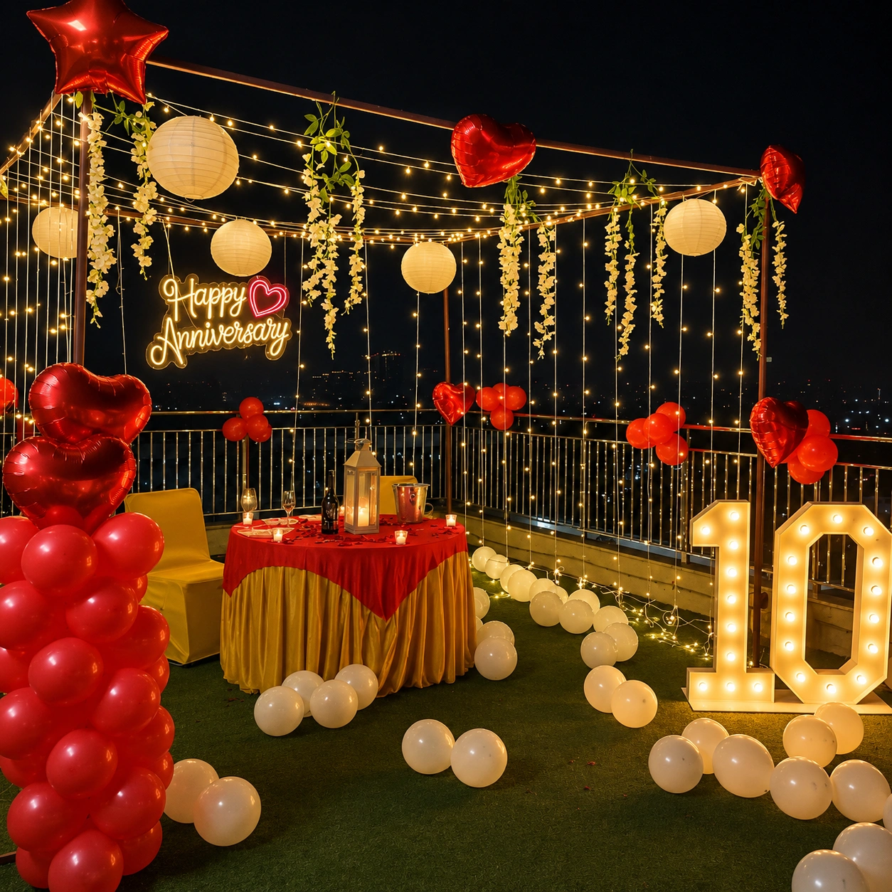 Terrace Anniversary Decoration