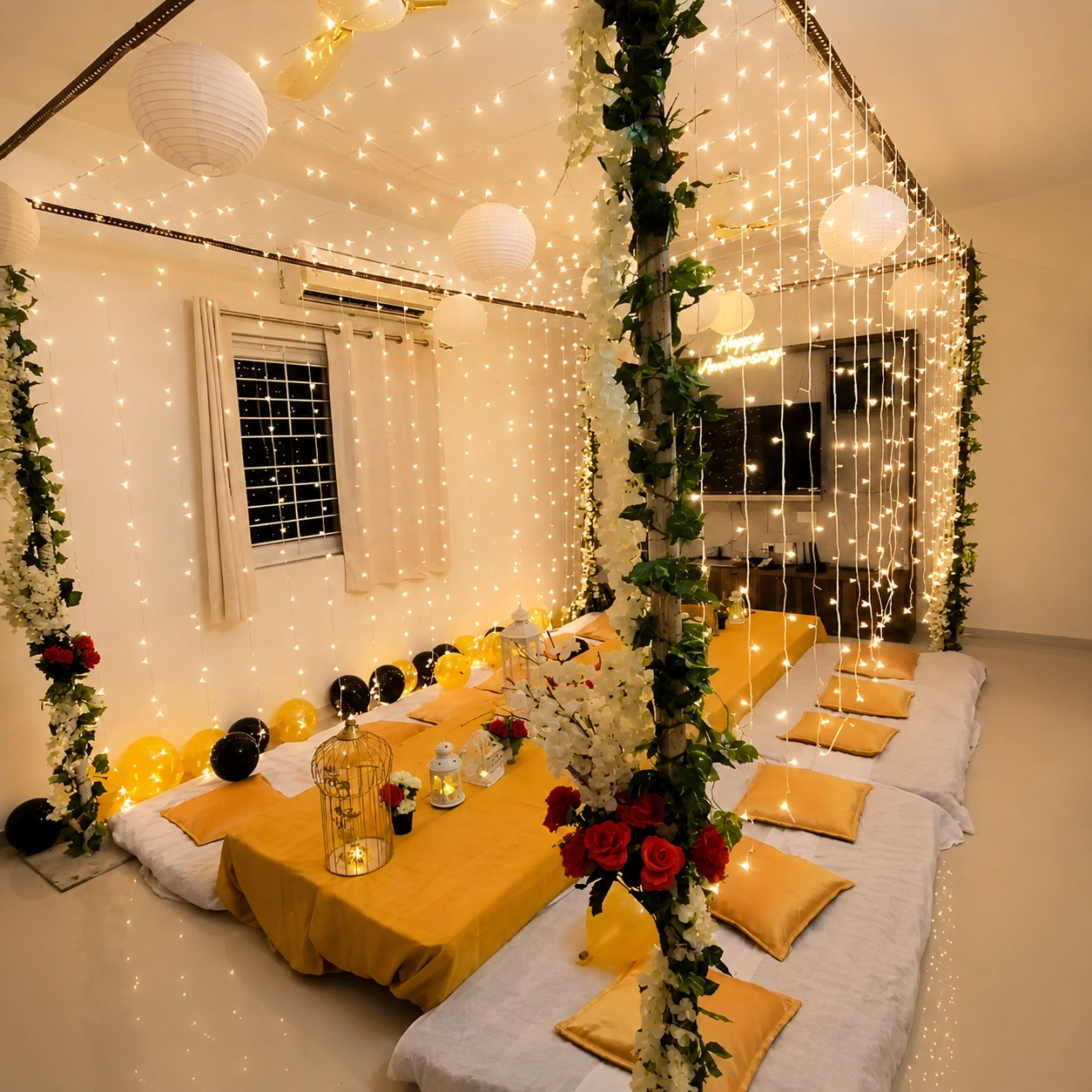 Anniversary Sit Down setup