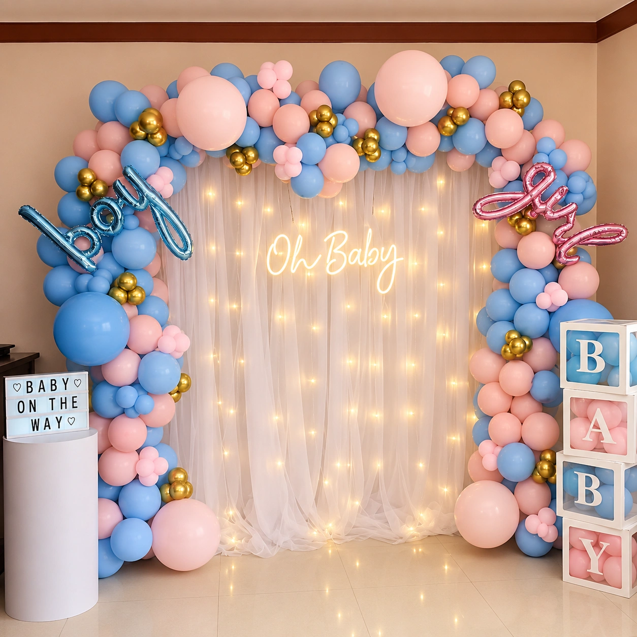 Oh Baby Backdrop Decoration