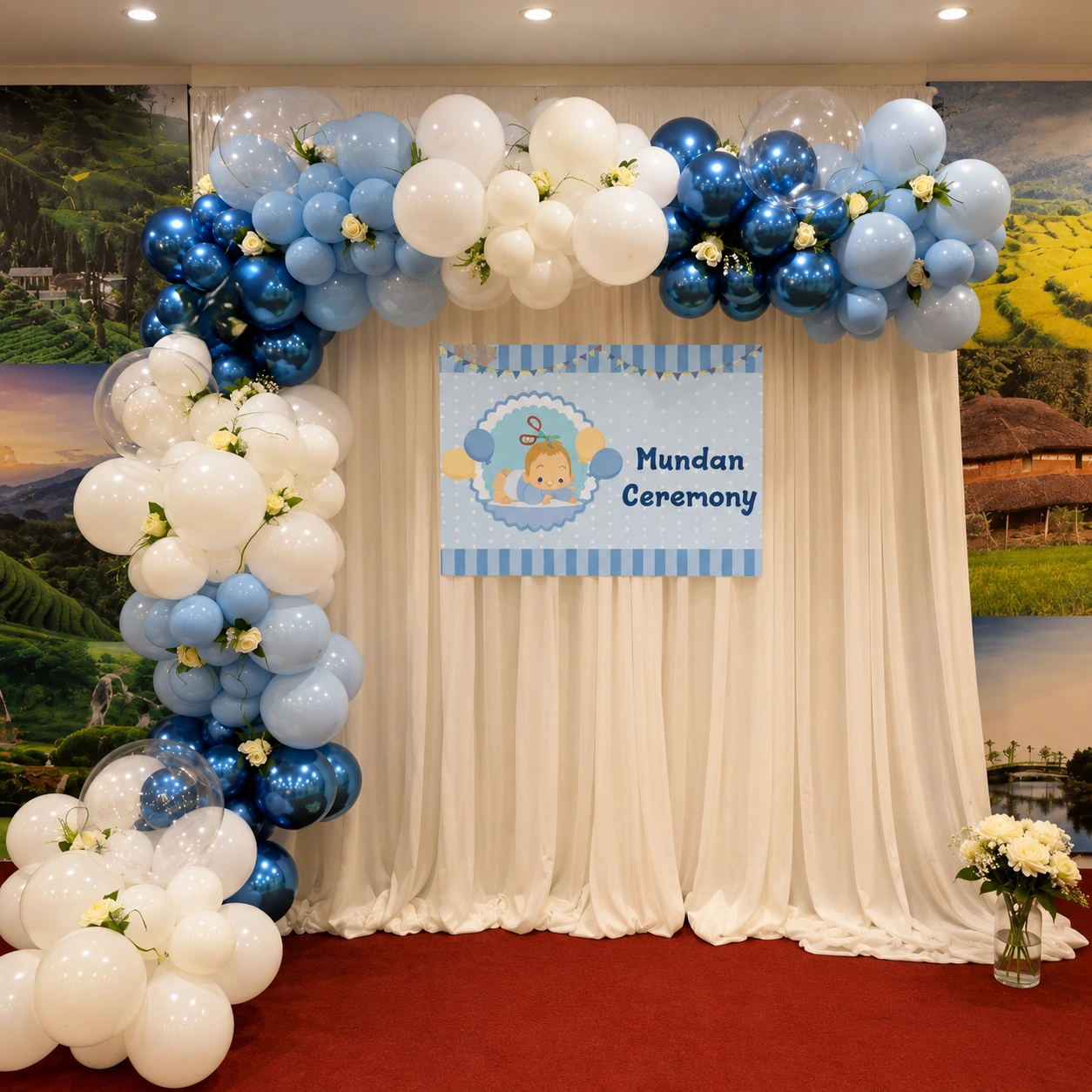 Mundan Ceremony Stage Decoration