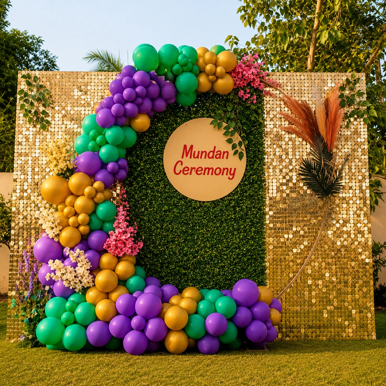 Mundan Ceremony Backdrop