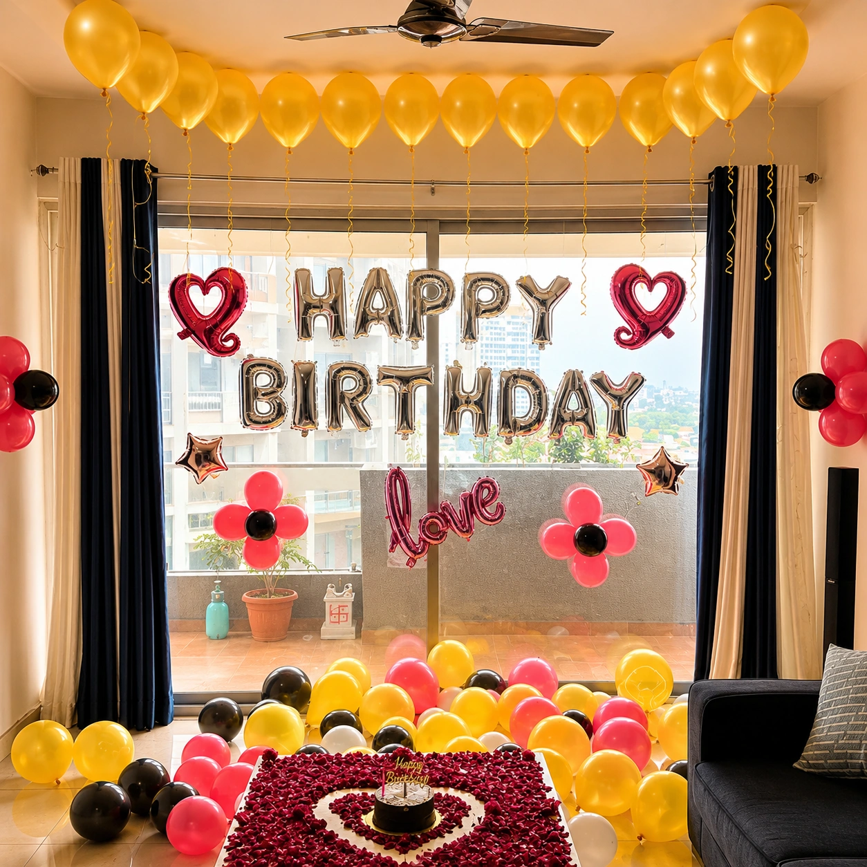 Simple Hall Romantic Decoration