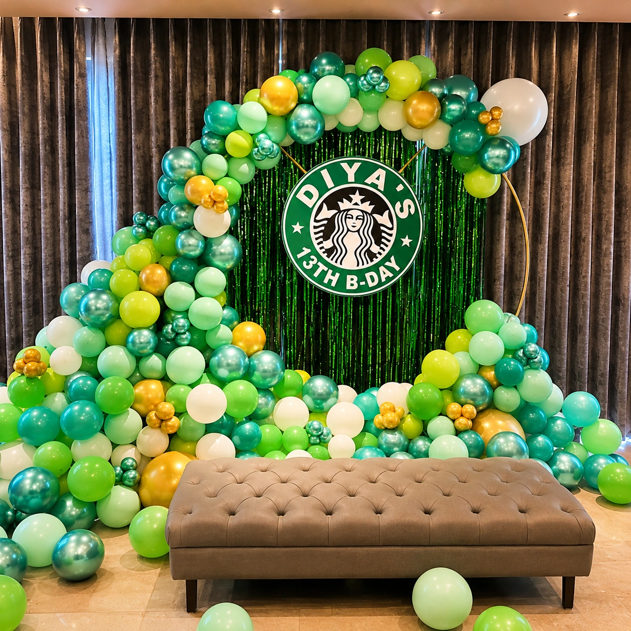 Starbucks Theme Birthday Decoration
