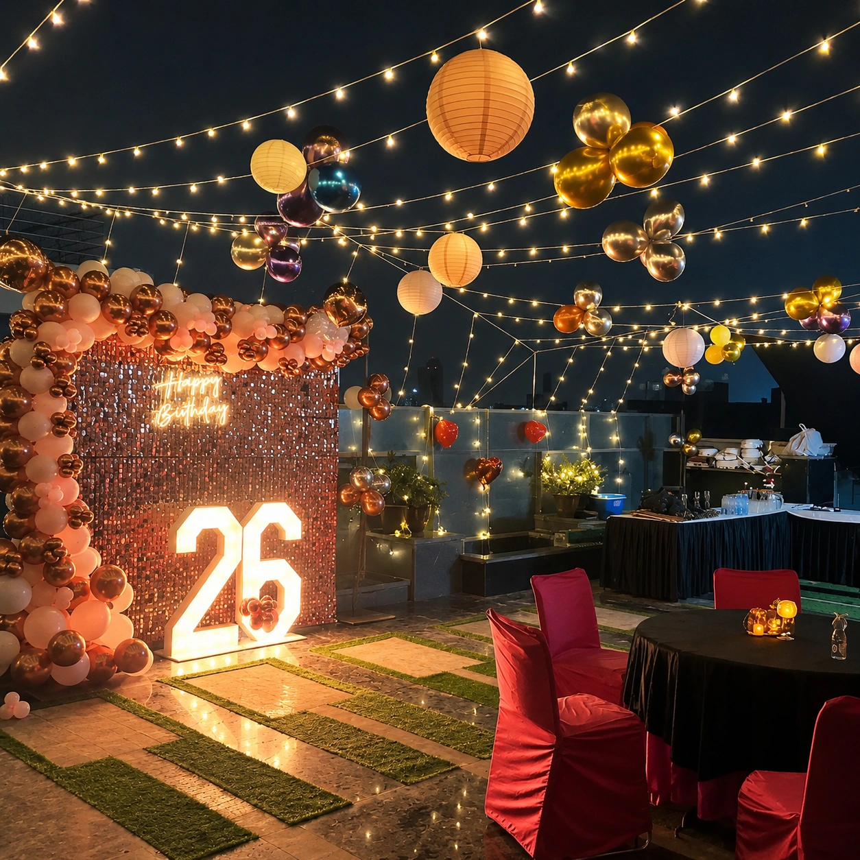 Terrace Sequence Birthday Decoration