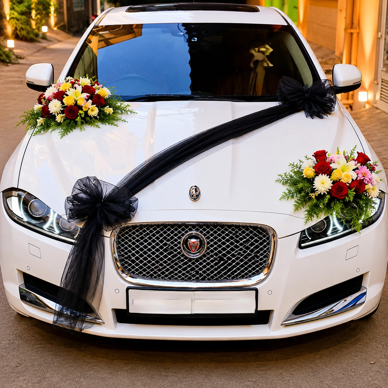 Simple Decoration For Wedding Car