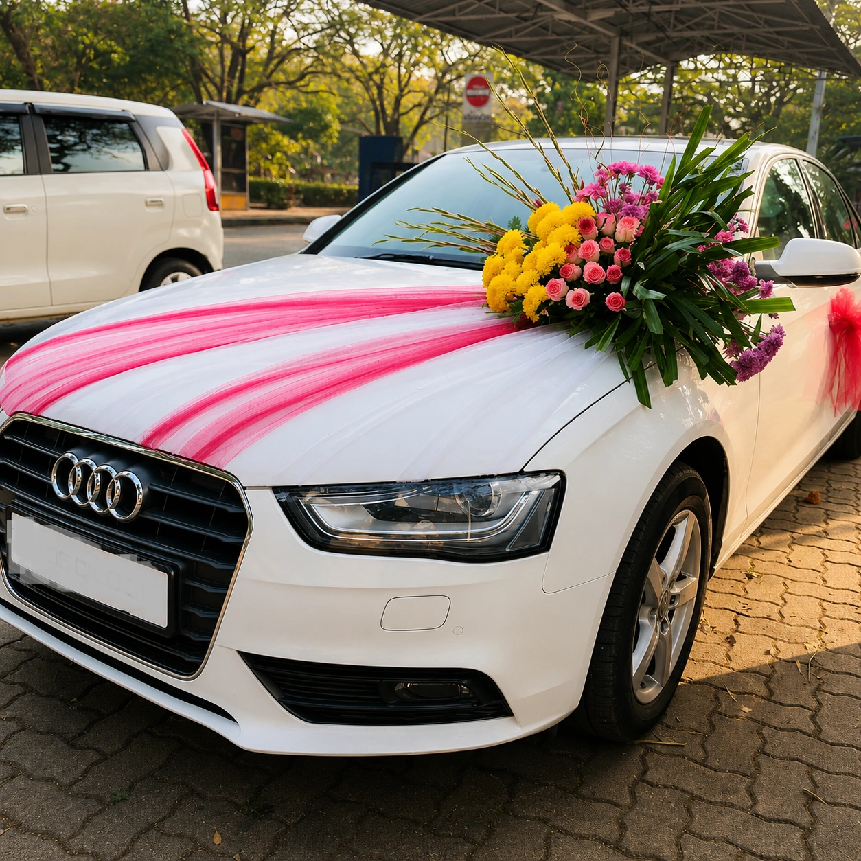 Grand Wedding Car Decoration