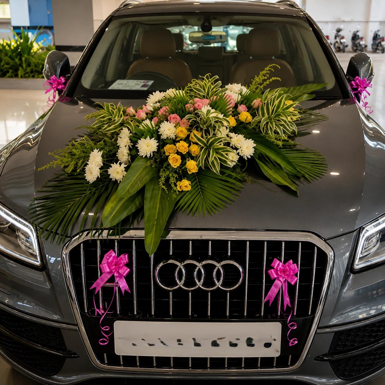 Floral Wedding Car Decoration