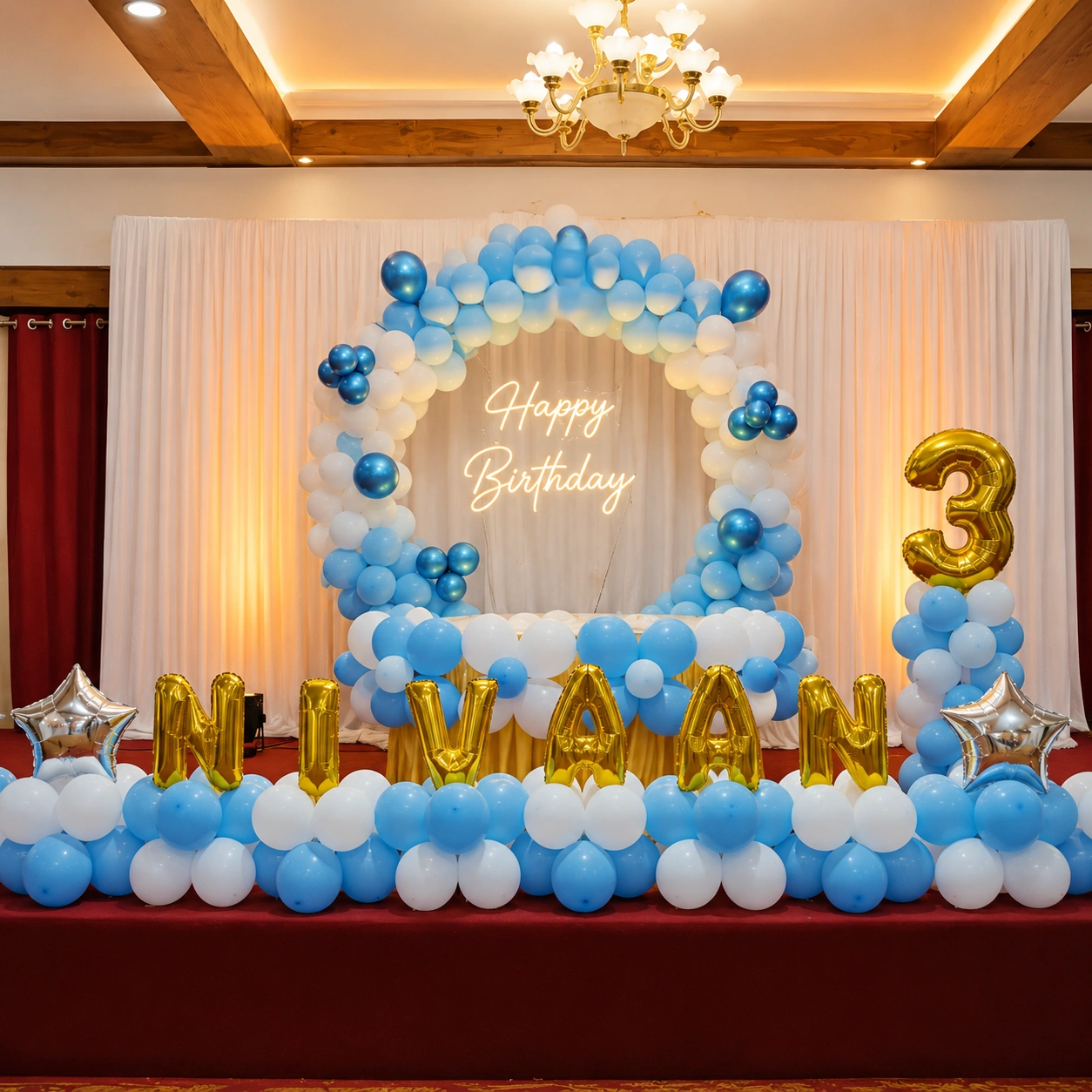Birthday Stage Decoration for Boy