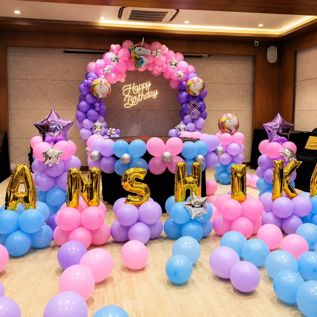Baby 1st Birthday Stage Decoration