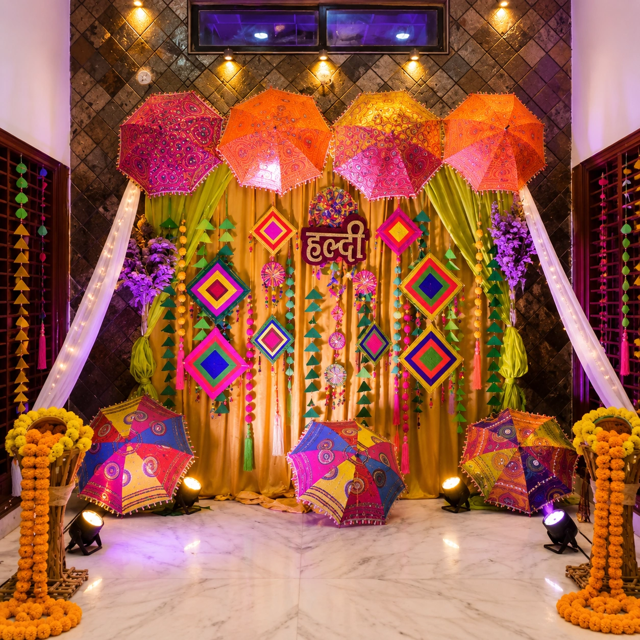 Haldi Decoration Umbrella