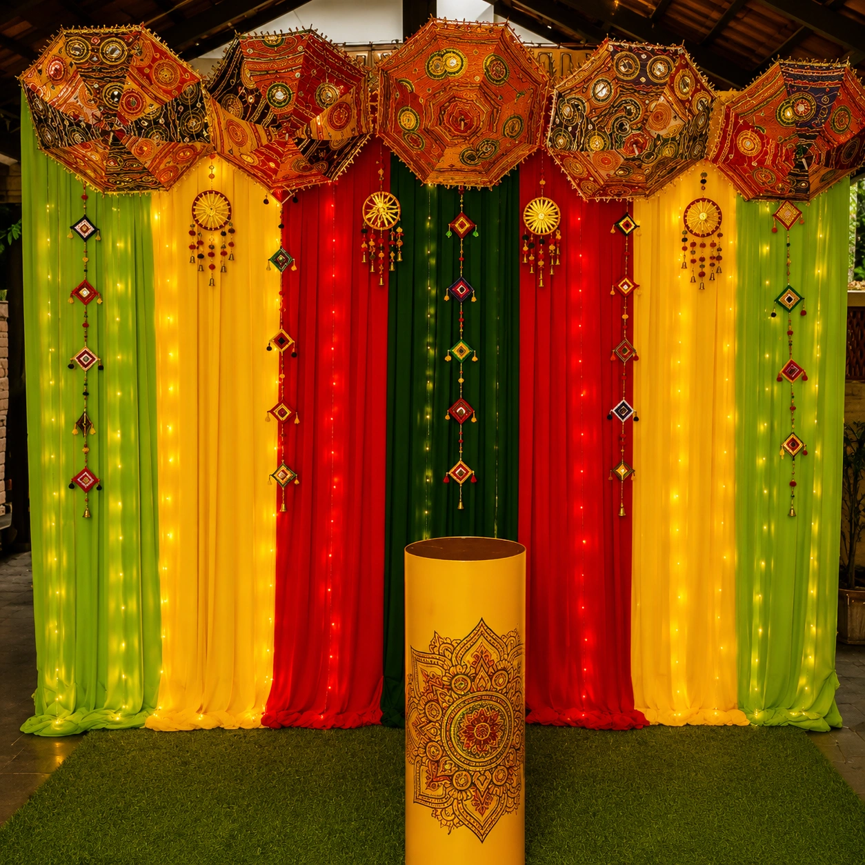 Unique Mehndi Decoration