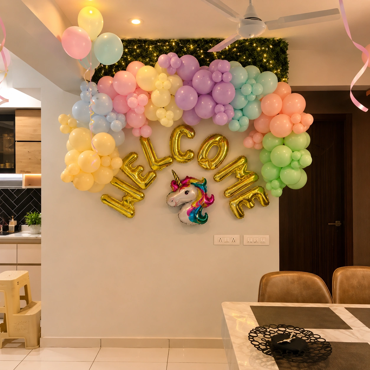 Bright Colored Welcome Decoration