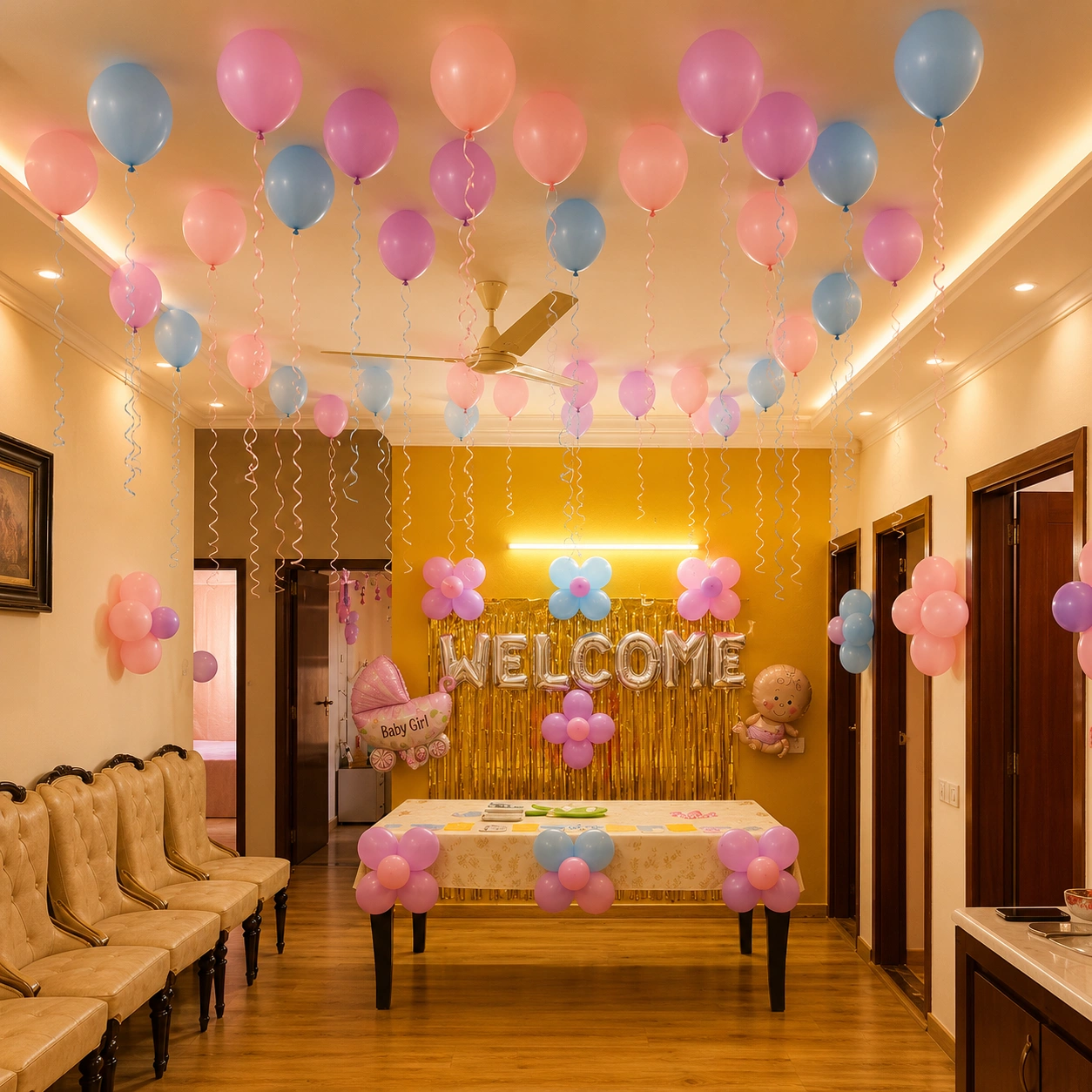 New Born Girl Decoration