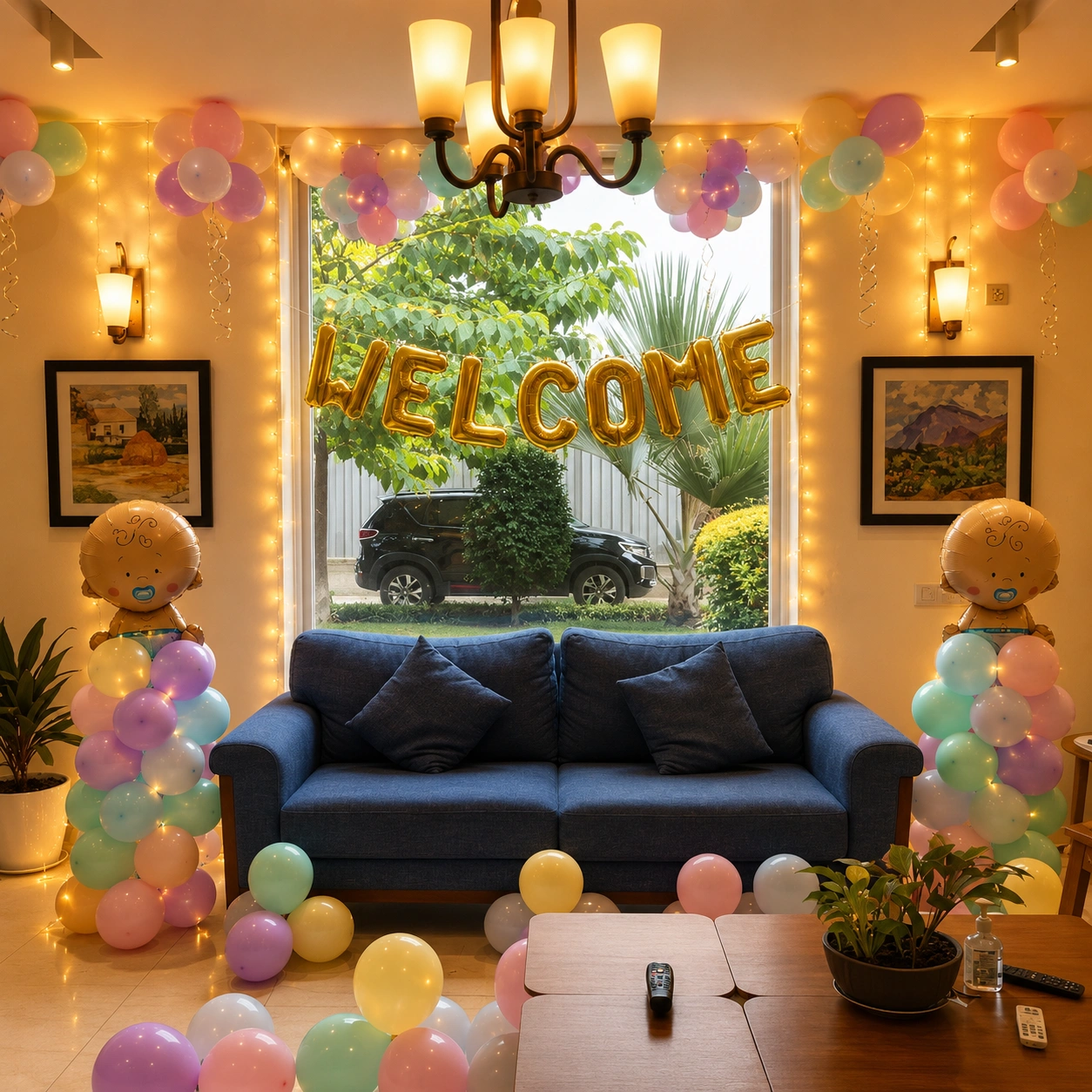 Welcome Hall Balloon Decoration