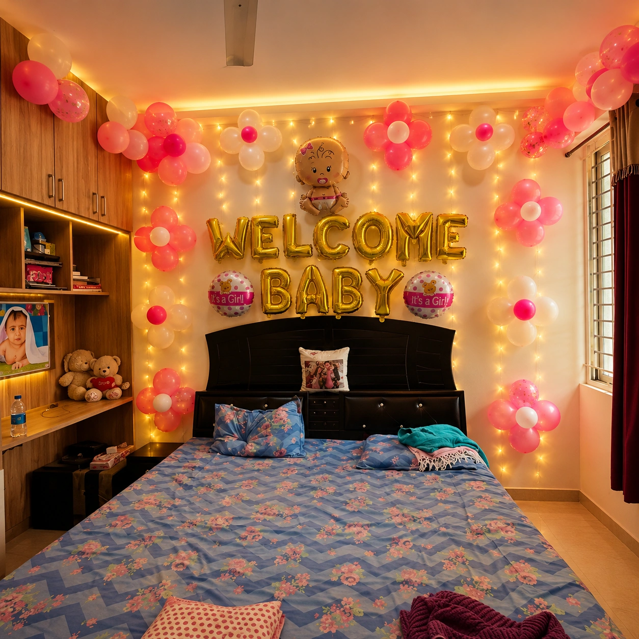 Welcome Home Baby Girl Decor