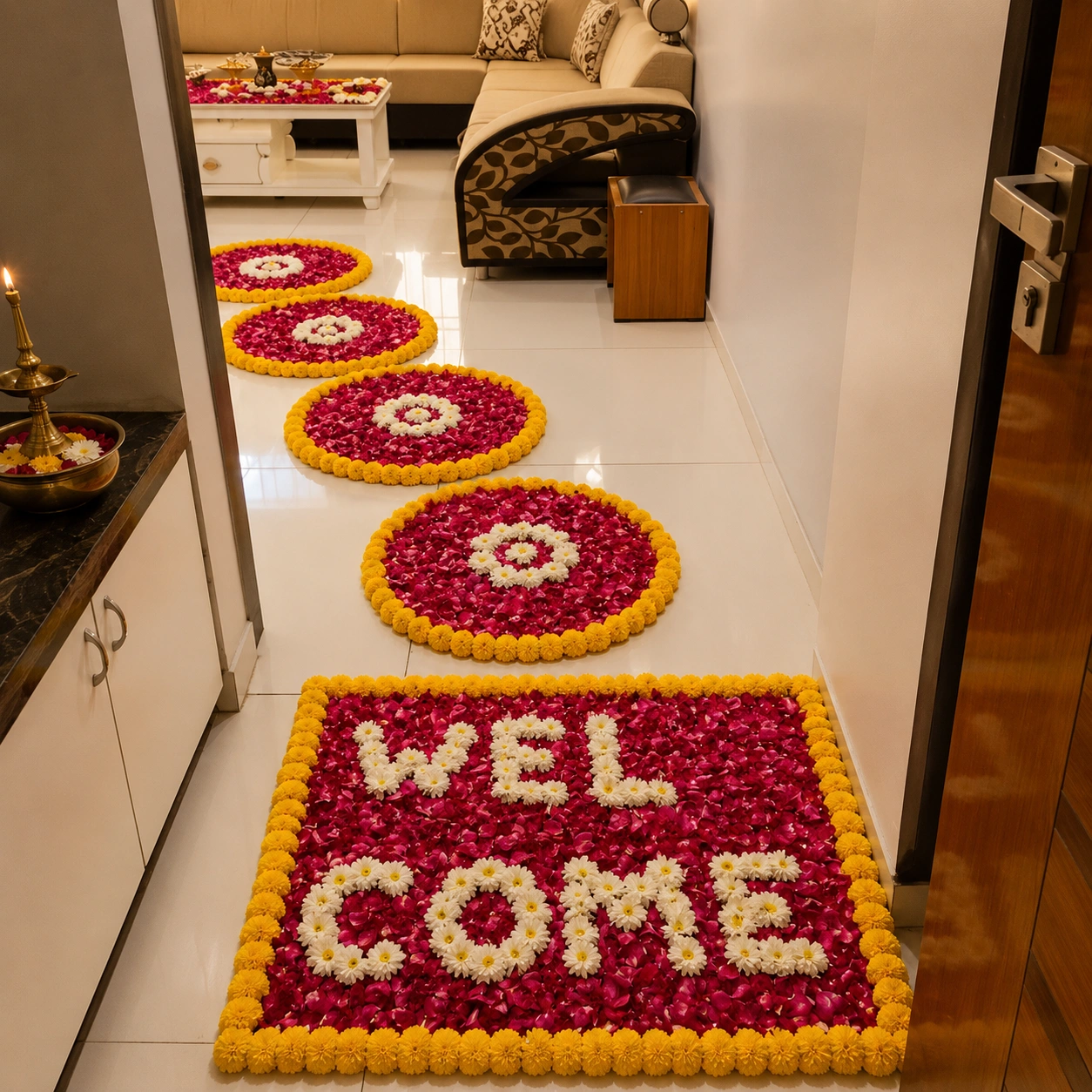 Flower Entrance for Baby Welcome