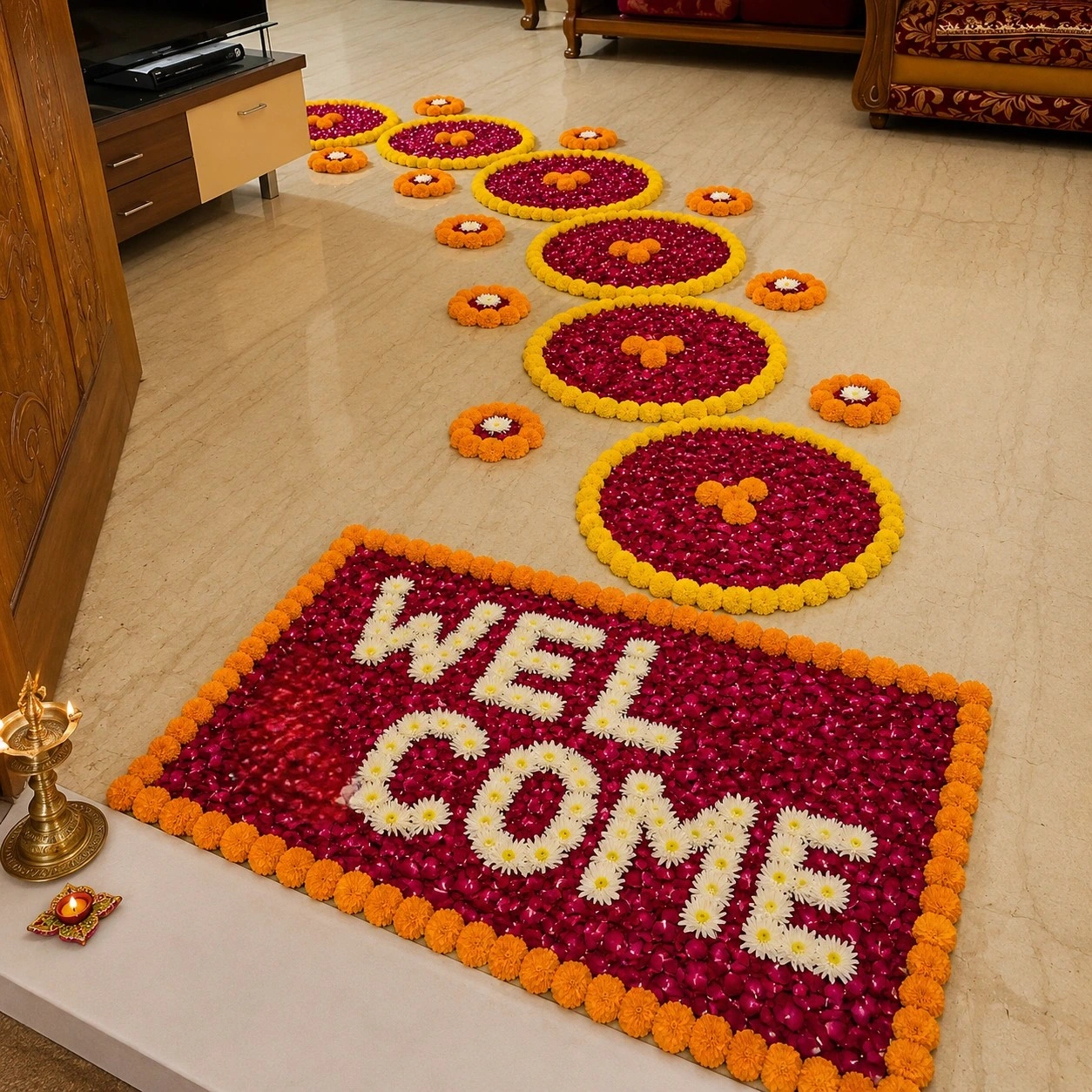 Welcome Flower Entrance Decoration