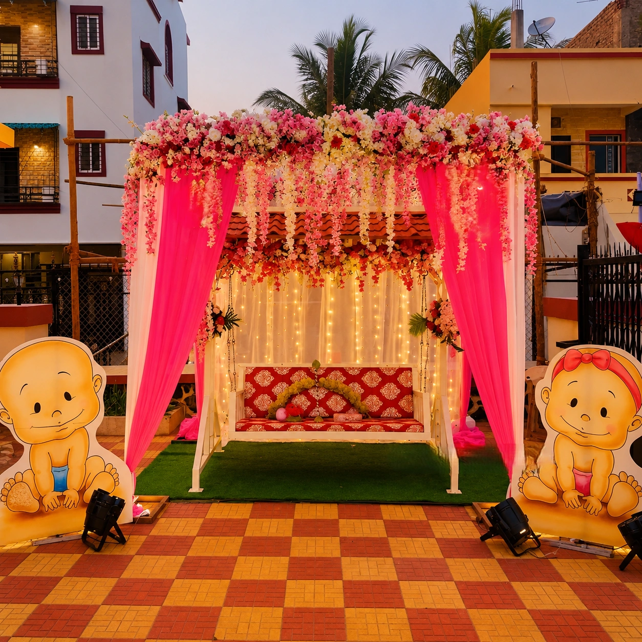Dohale Jevan Flower Decoration