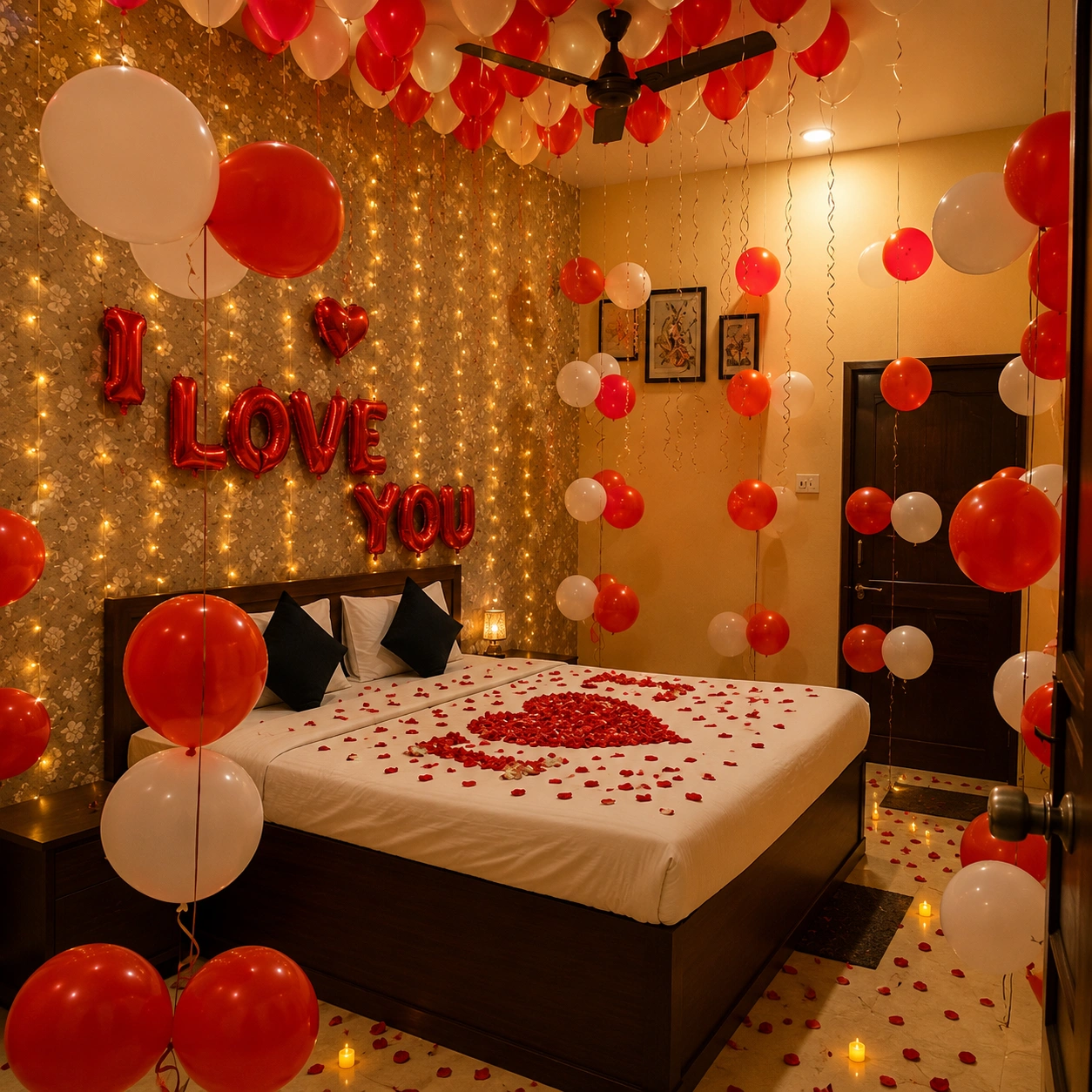 Wedding Night Room Decoration