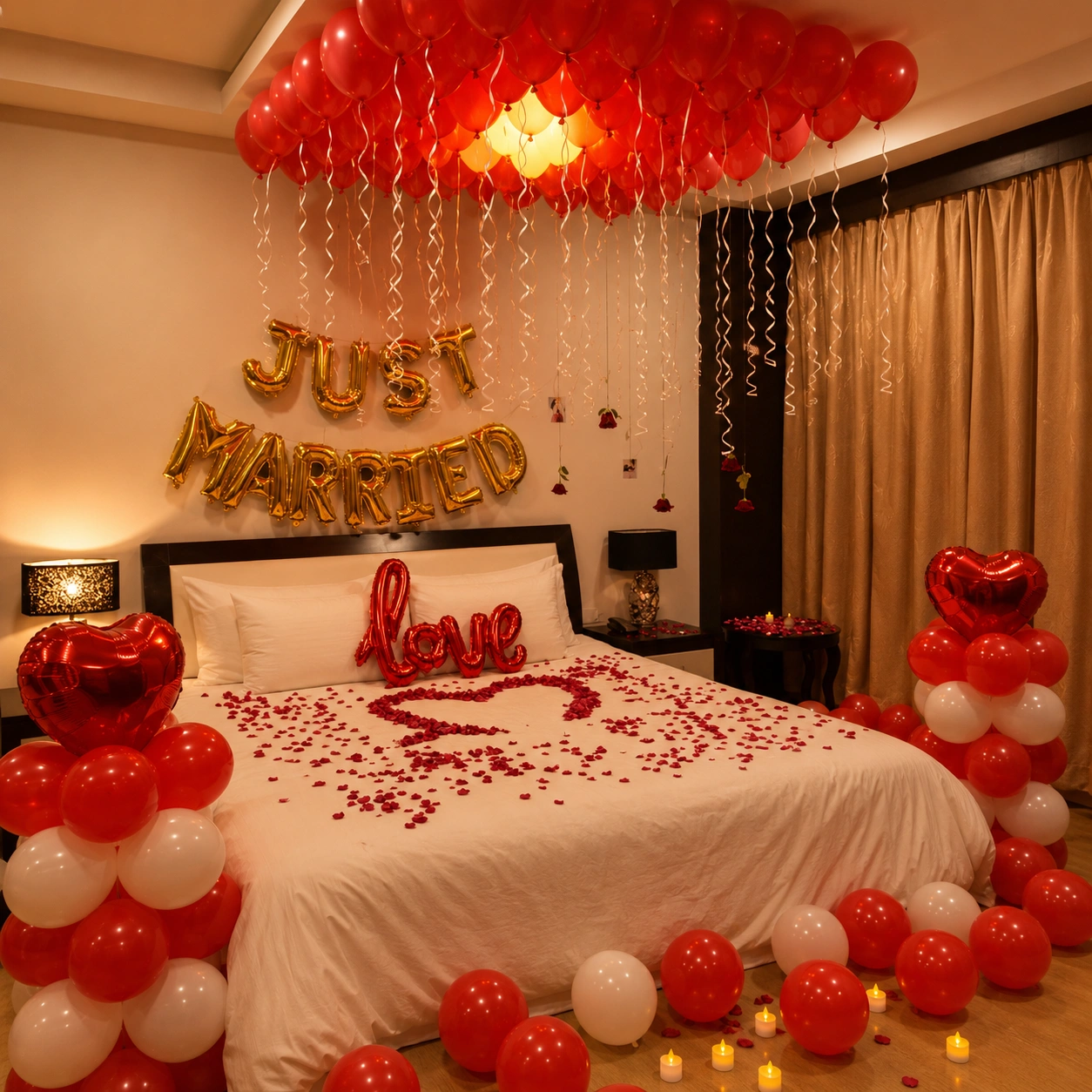Just Married Room Decoration