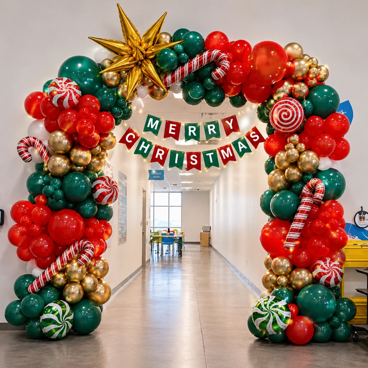 Classic Christmas Gate Decoration