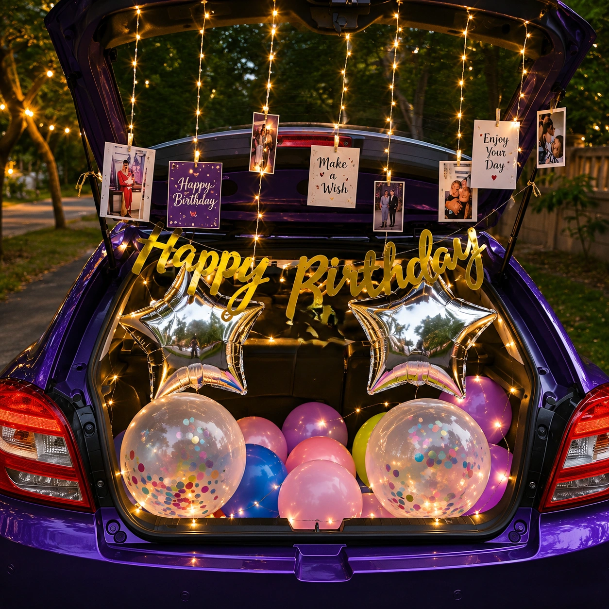 Confetti Car Decor