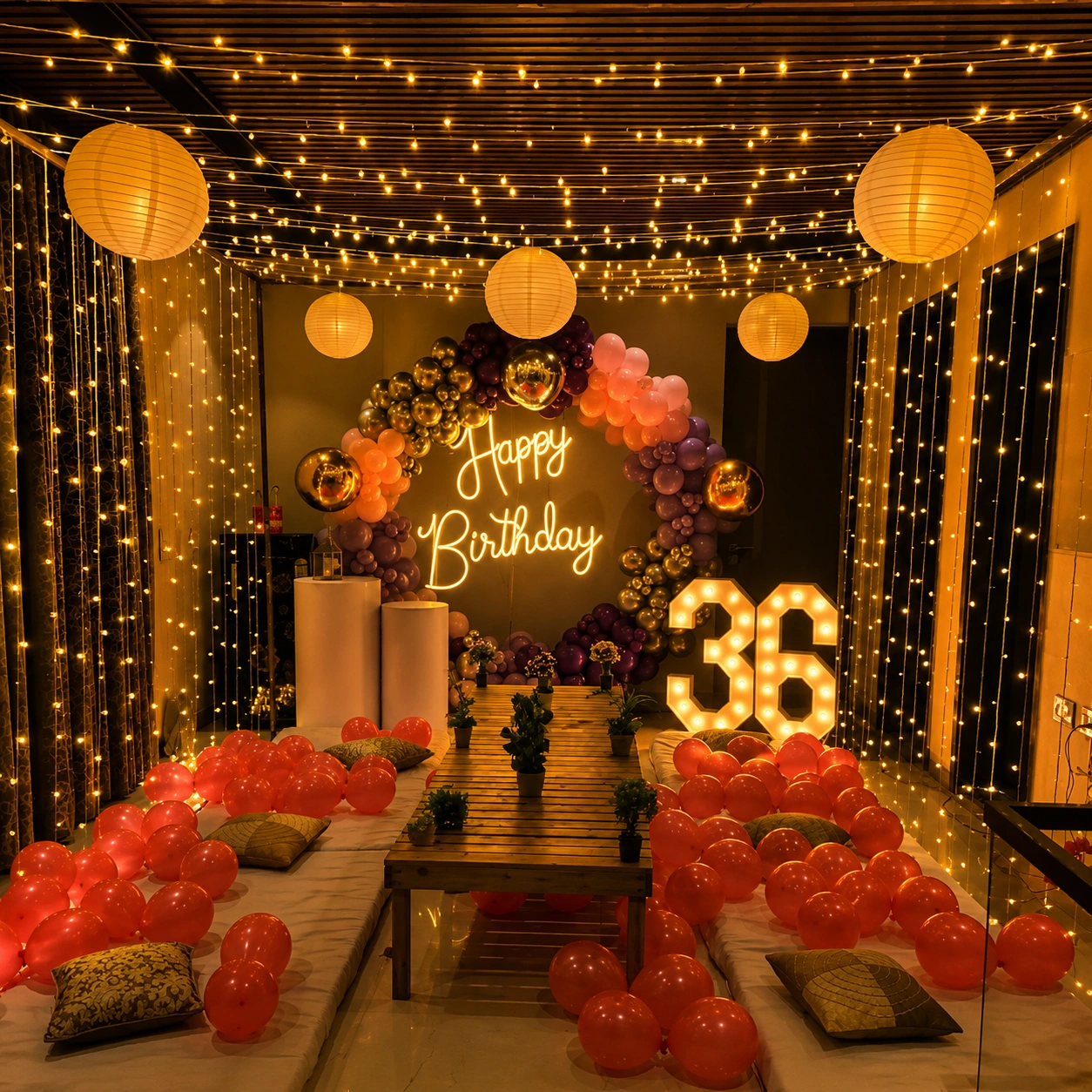 Birthday Terrace Decoration