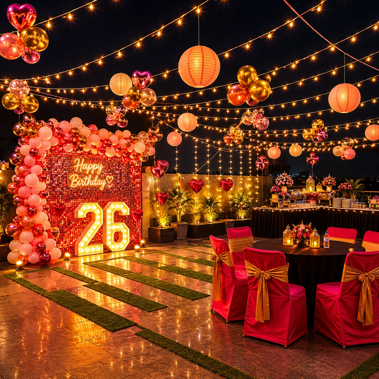 Terrace Sequence Birthday Decoration