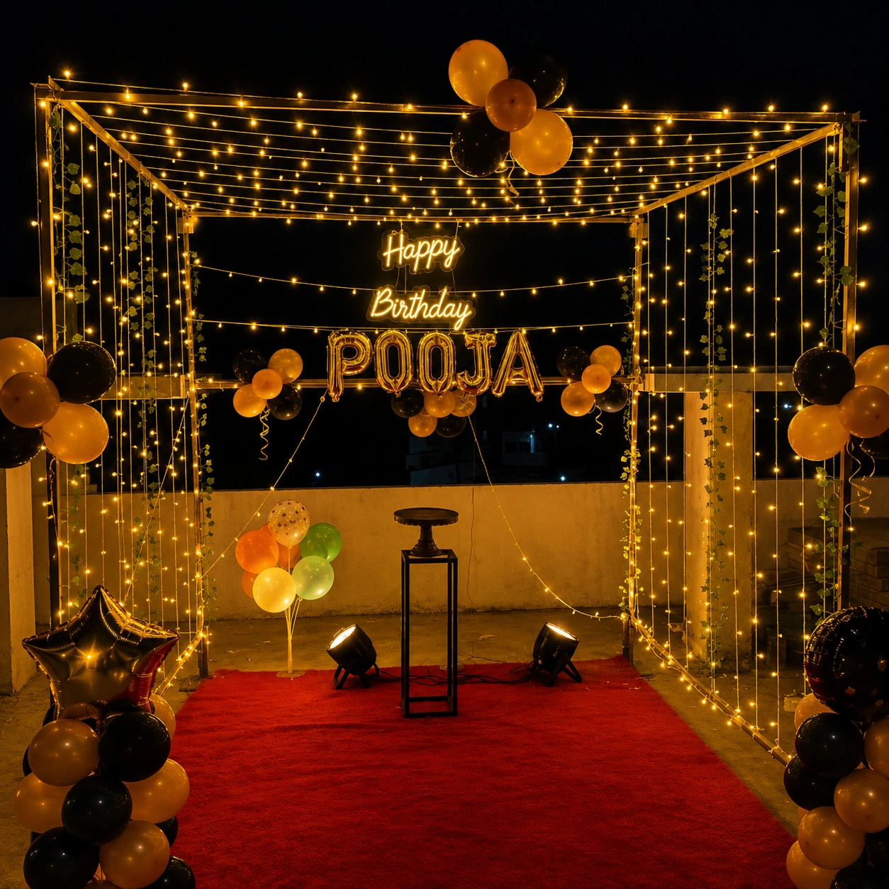 Birthday Light Terrace Decoration