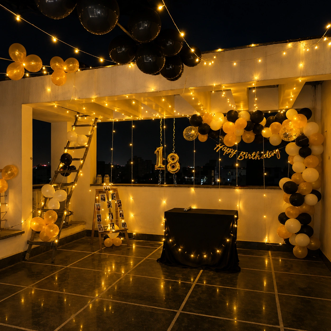 Terrace Decoration for Birthday