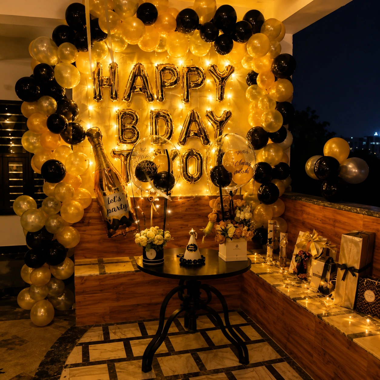 Night Birthday Decoration