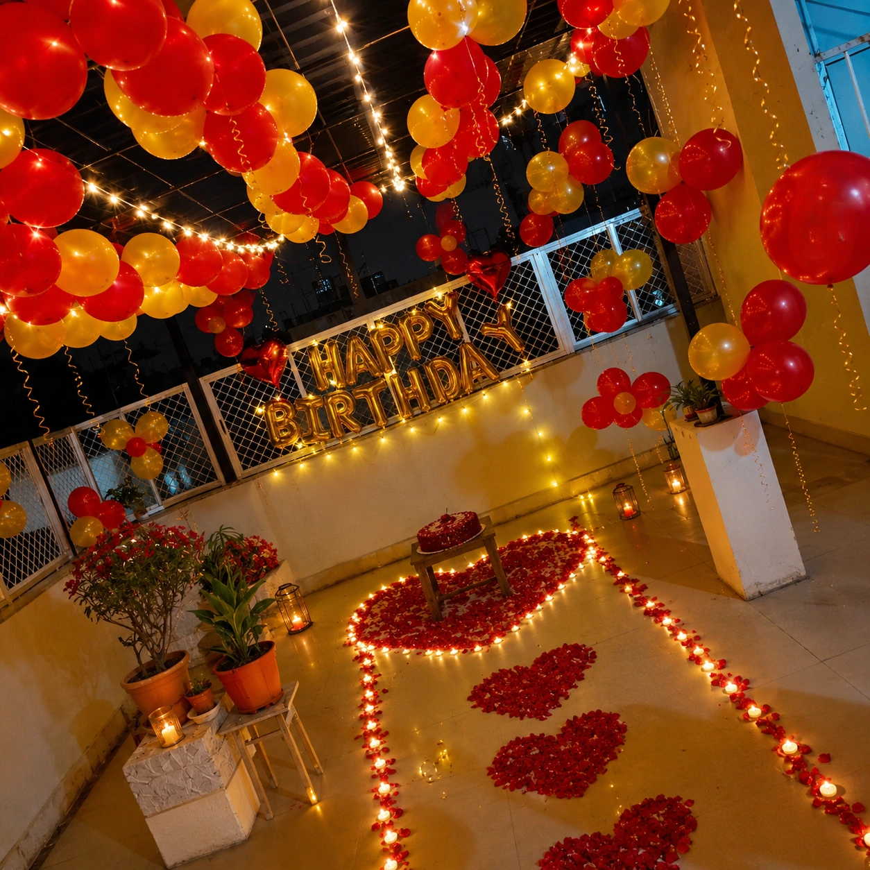 Romantic Terrace Decoration
