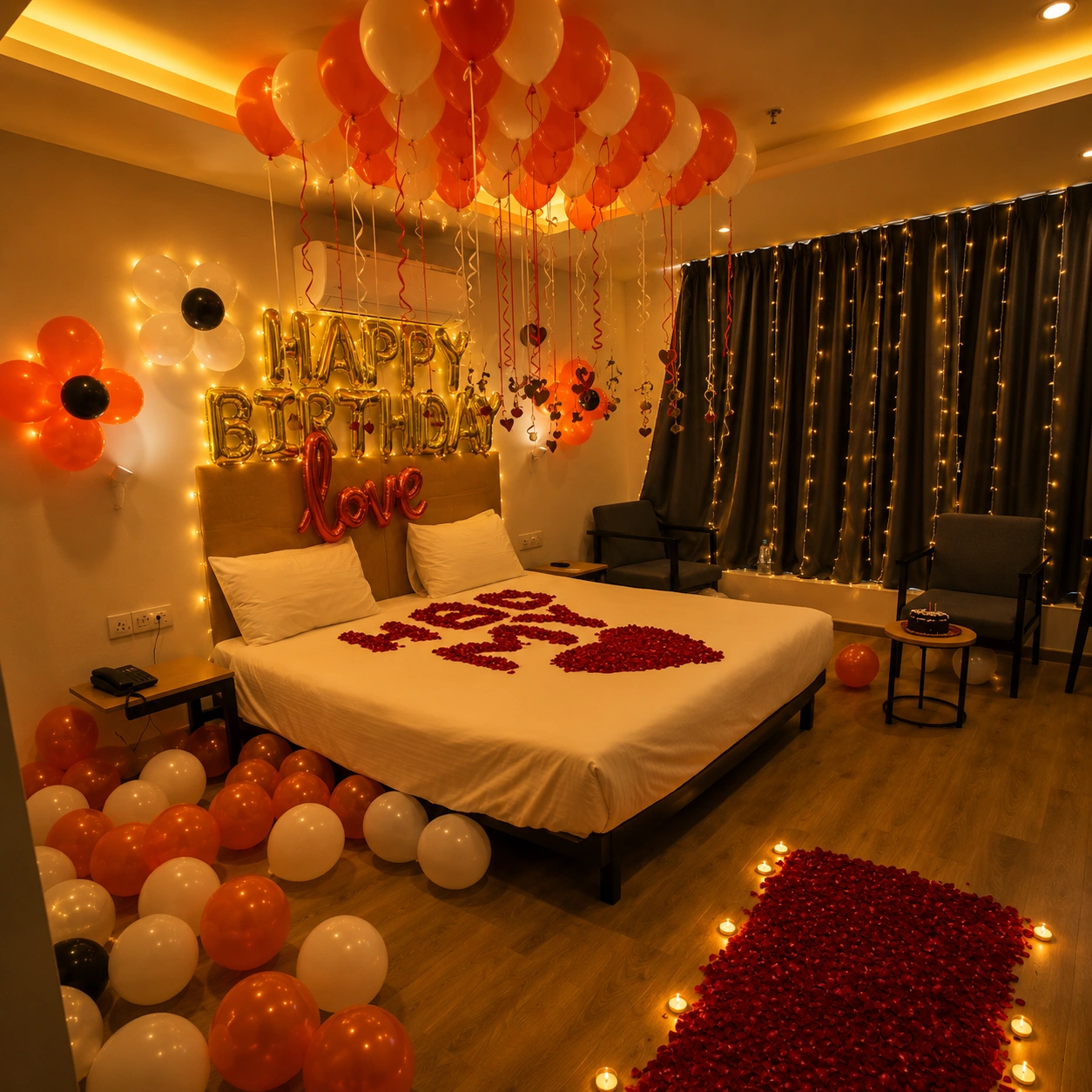 Surprise Romantic Room Decoration