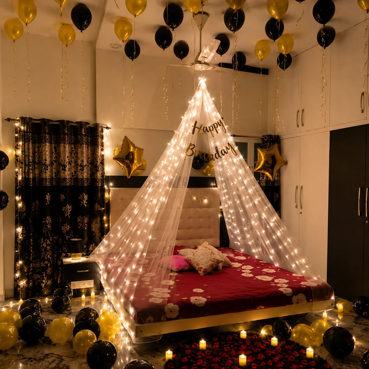 Simple Birthday Canopy Decoration