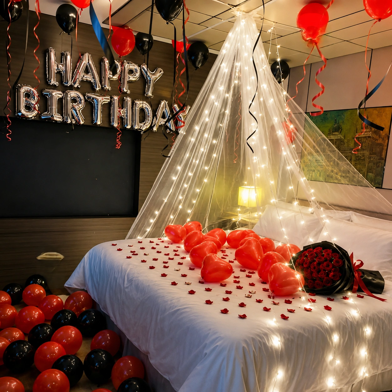Romantic Birthday Cabana Decoration
