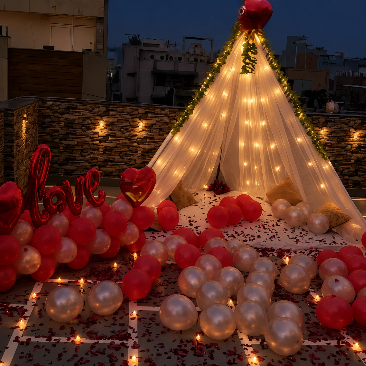 Romantic Cabana Balloon Decoration