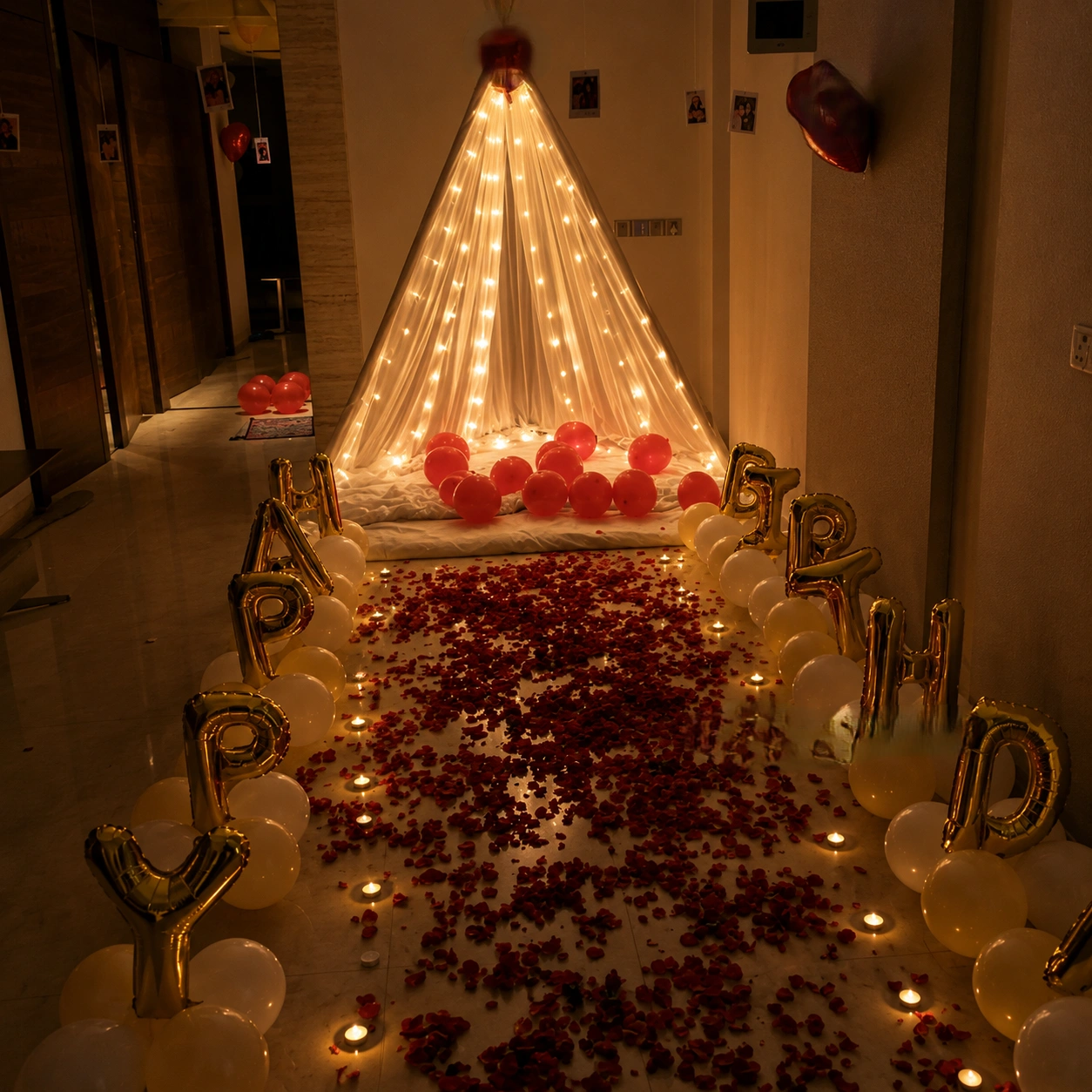 Romantic Cabana Surprise Setup