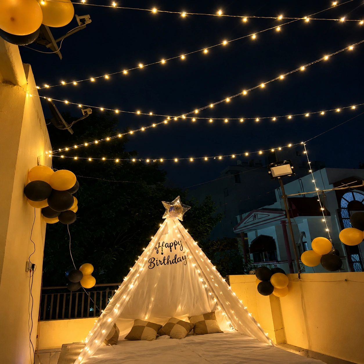 Terrace Cabana Birthday Decoration