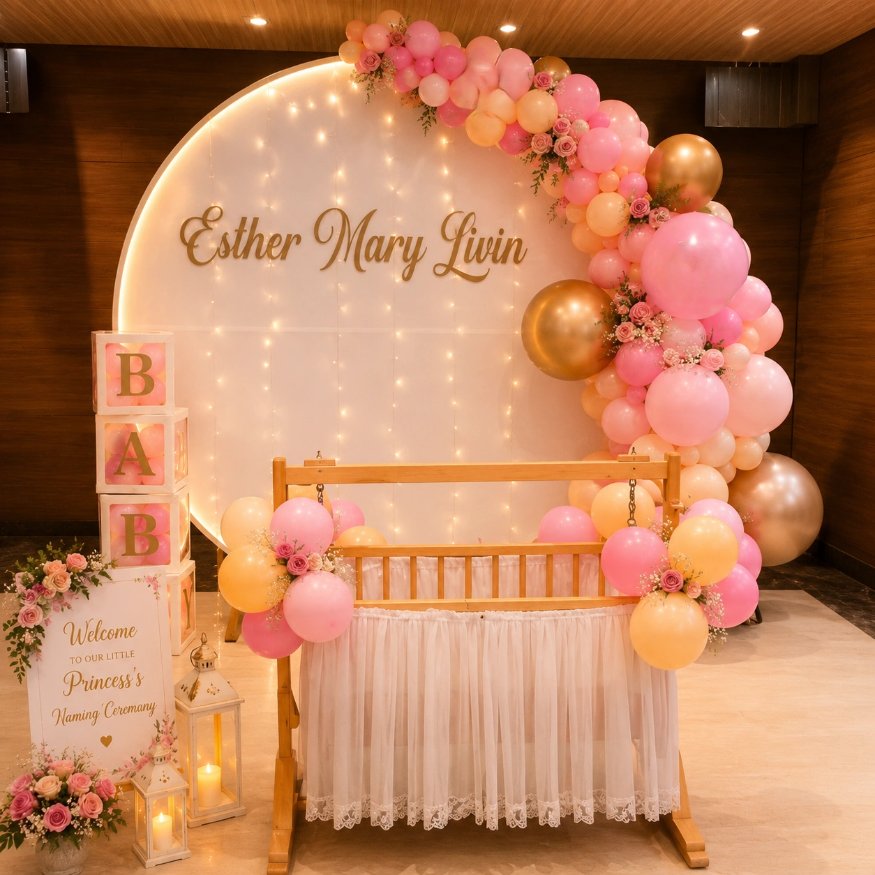 Customized Naming Backdrop