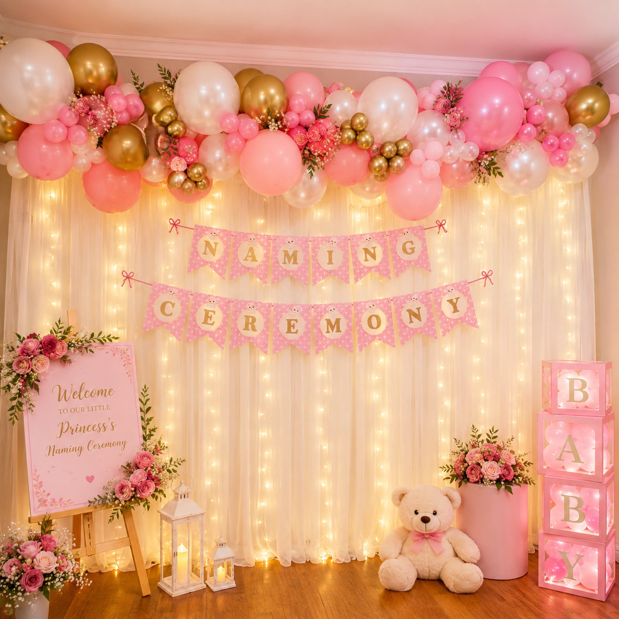 Baby Girl Naming Decoration
