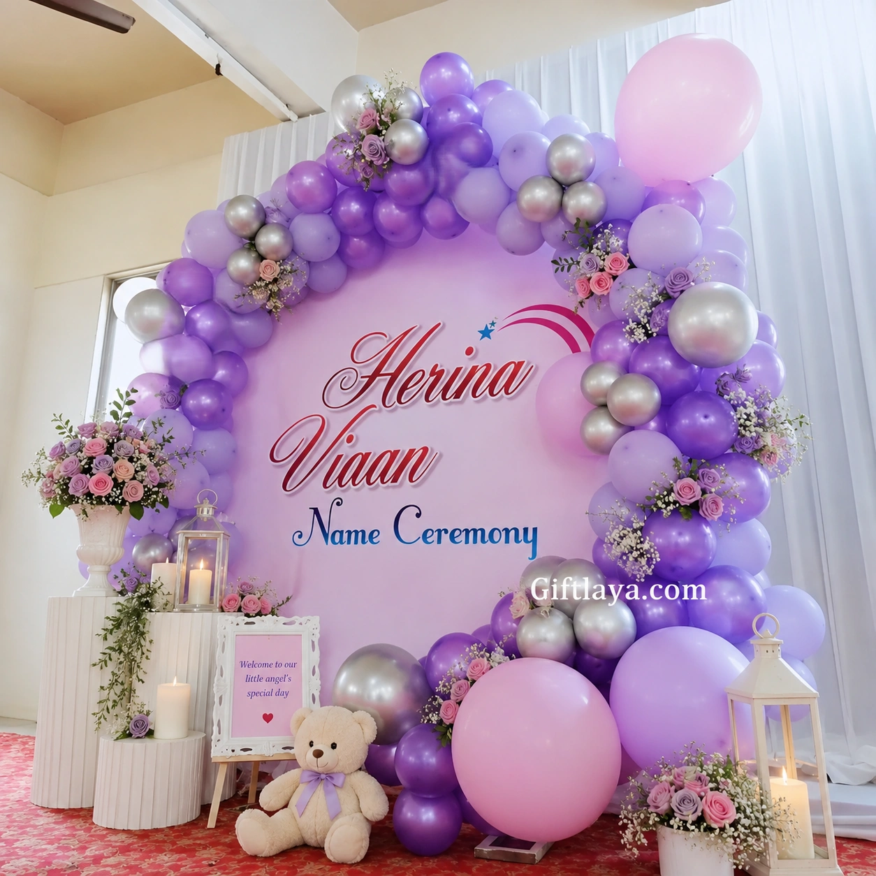 Name Ceremony Backdrop