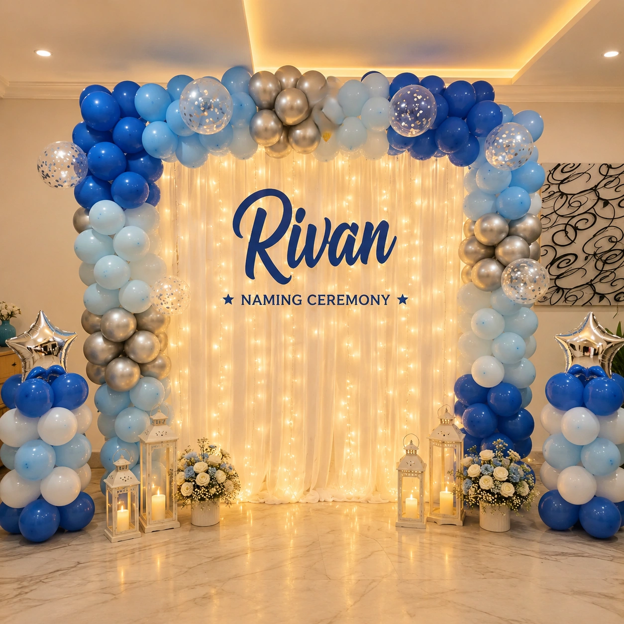 Naming Ceremony Backdrop