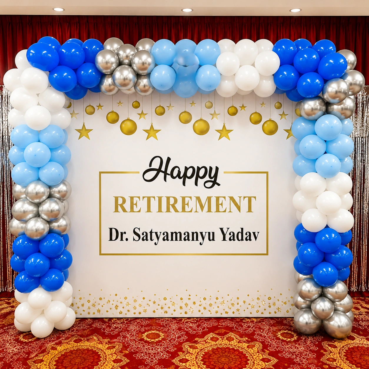 Retirement Backdrop Decoration